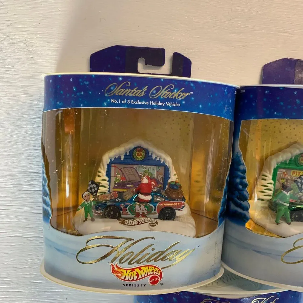 1998 Hot Wheels Holiday Series IV Kringle's Kart lot of 3 of 3